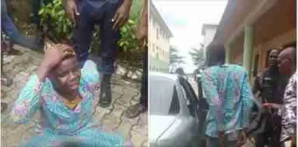 Young Man Arrested And Handcuffed For Stealing Phone During